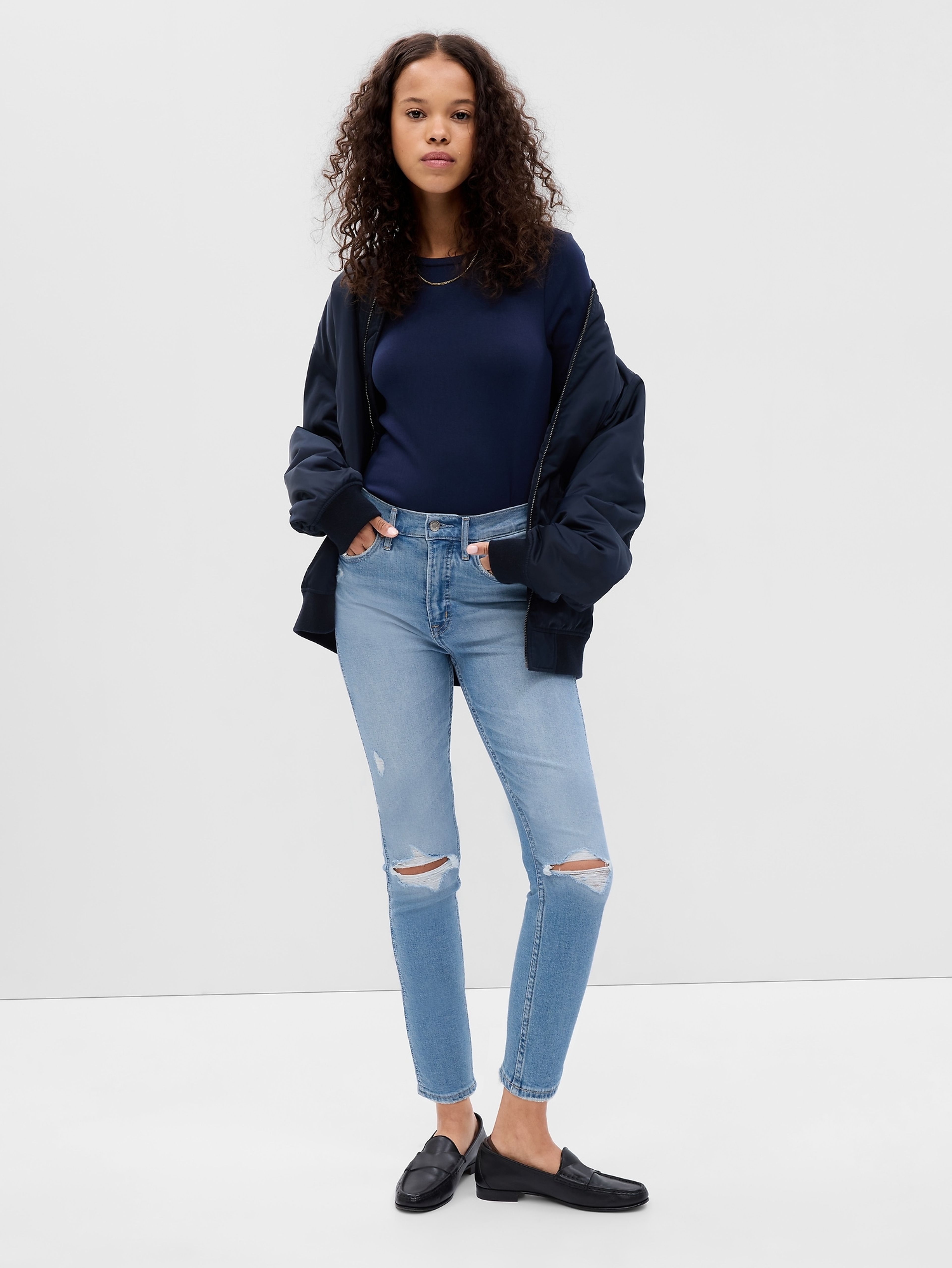 Slim High Rise Vintage Jeans