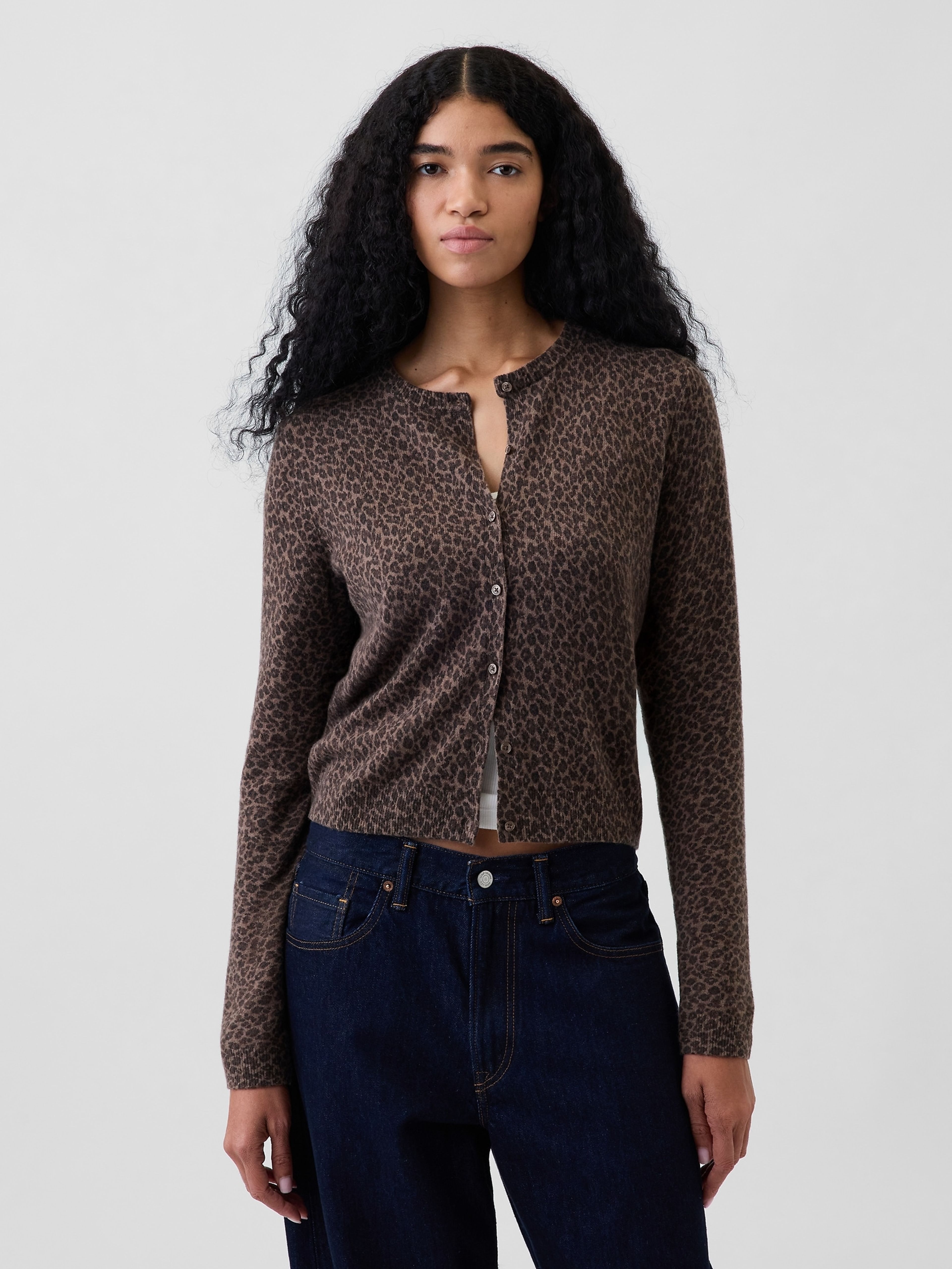 Crop kardigan CashSoft - 001