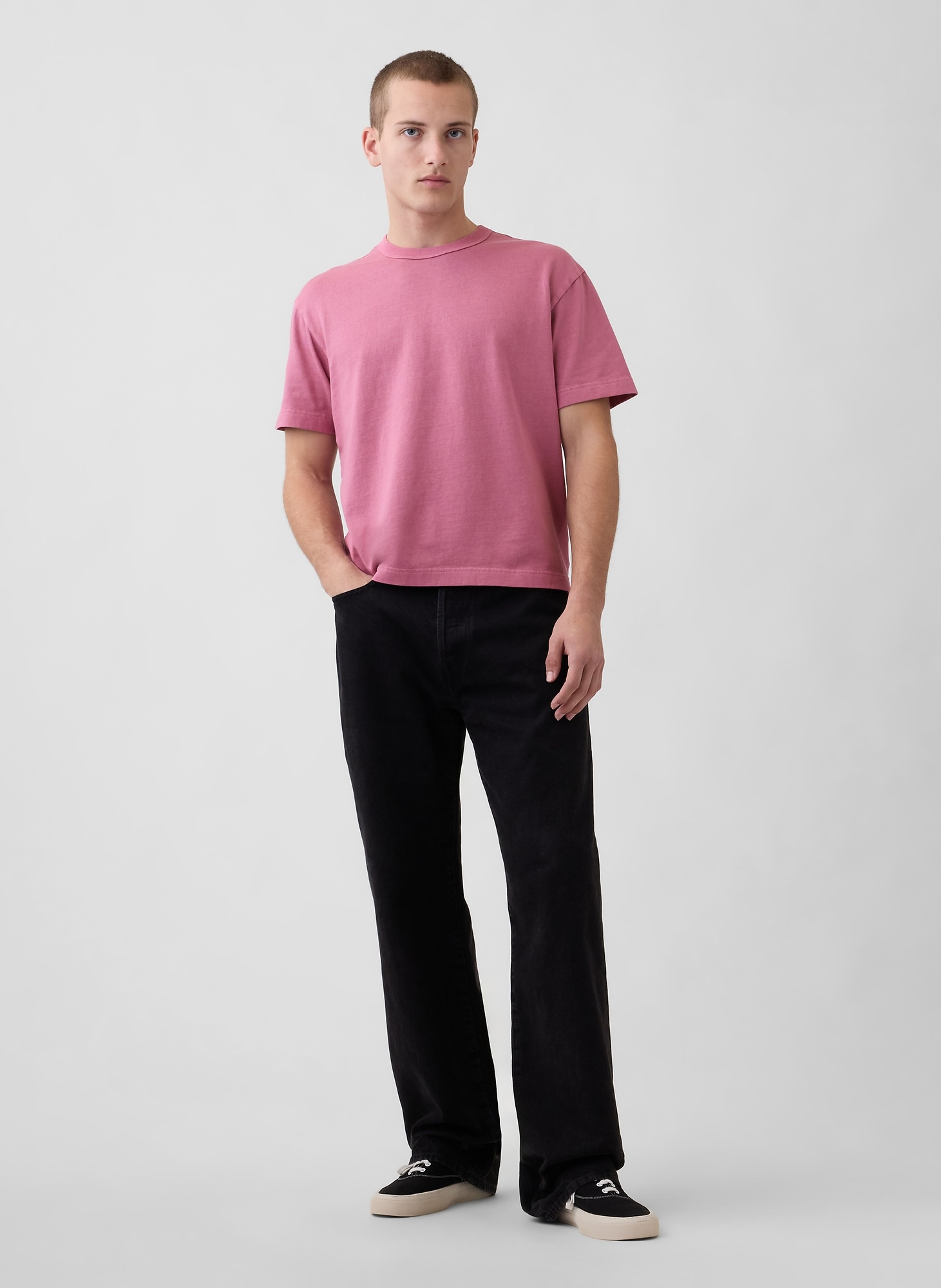 Tricou crop Heavyweight unisex - 002