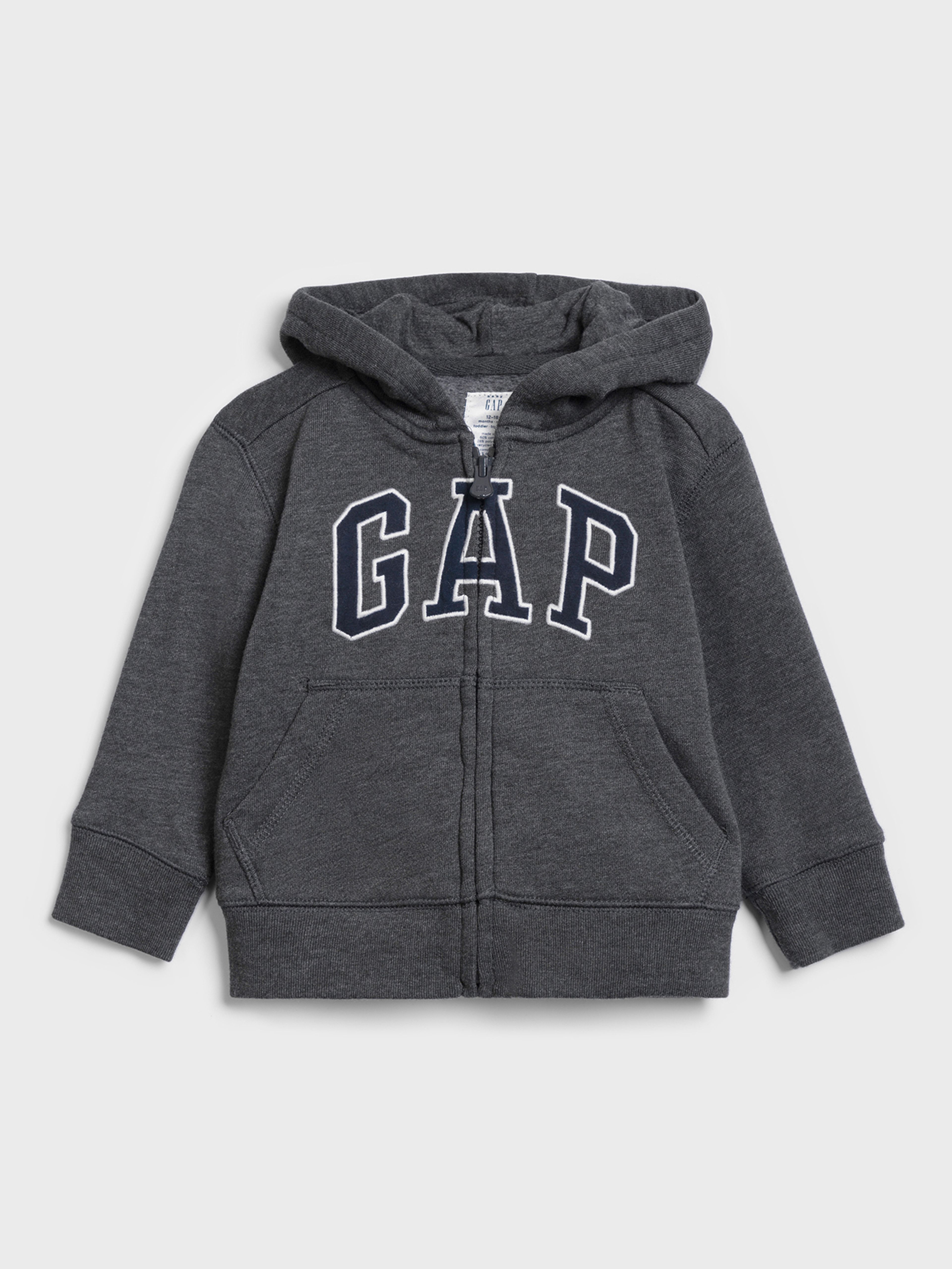 Kinder-Sweatjacke GAP Logo Reißverschluss