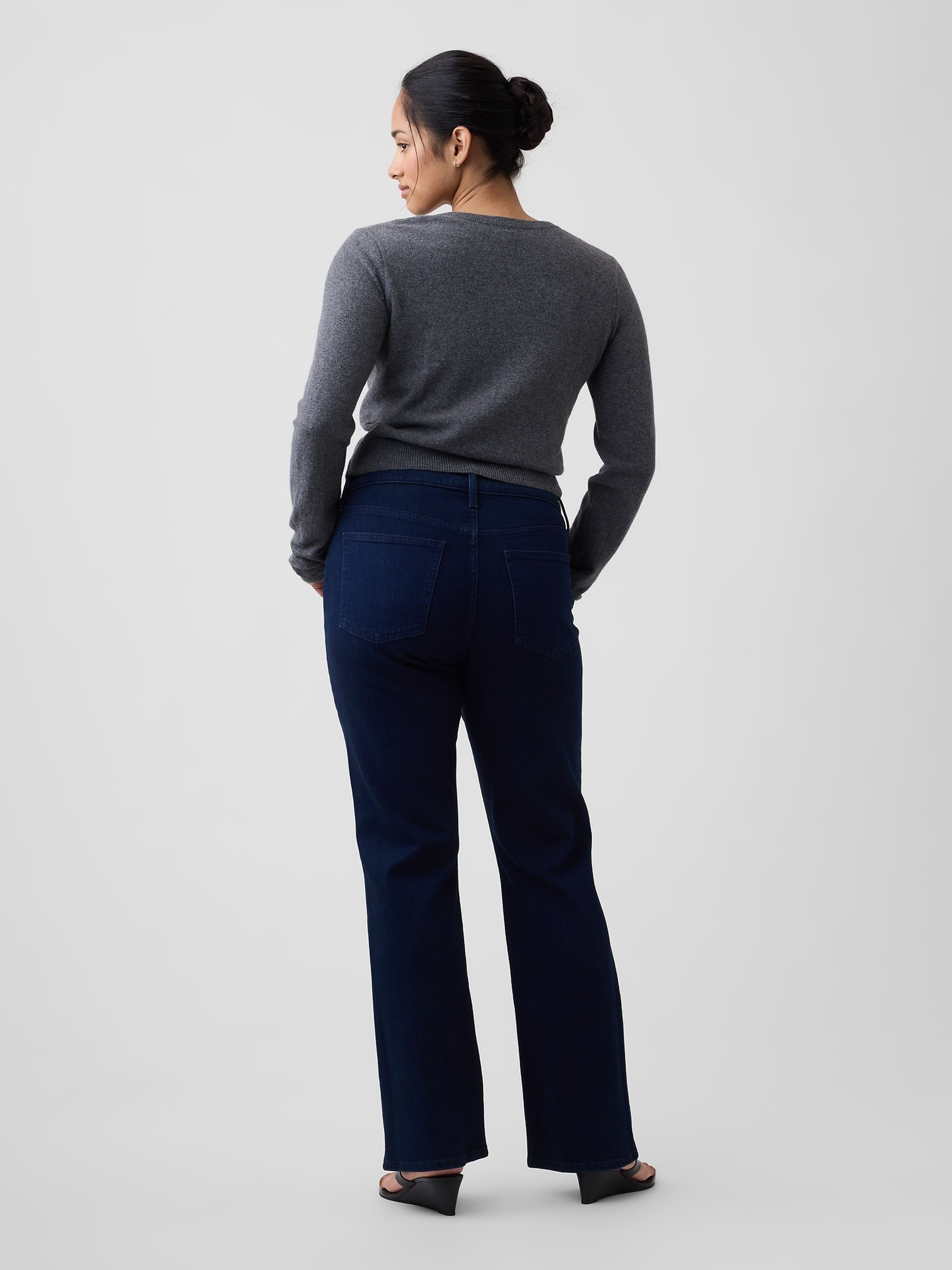 Mid Rise Bootcut Jeans - 006