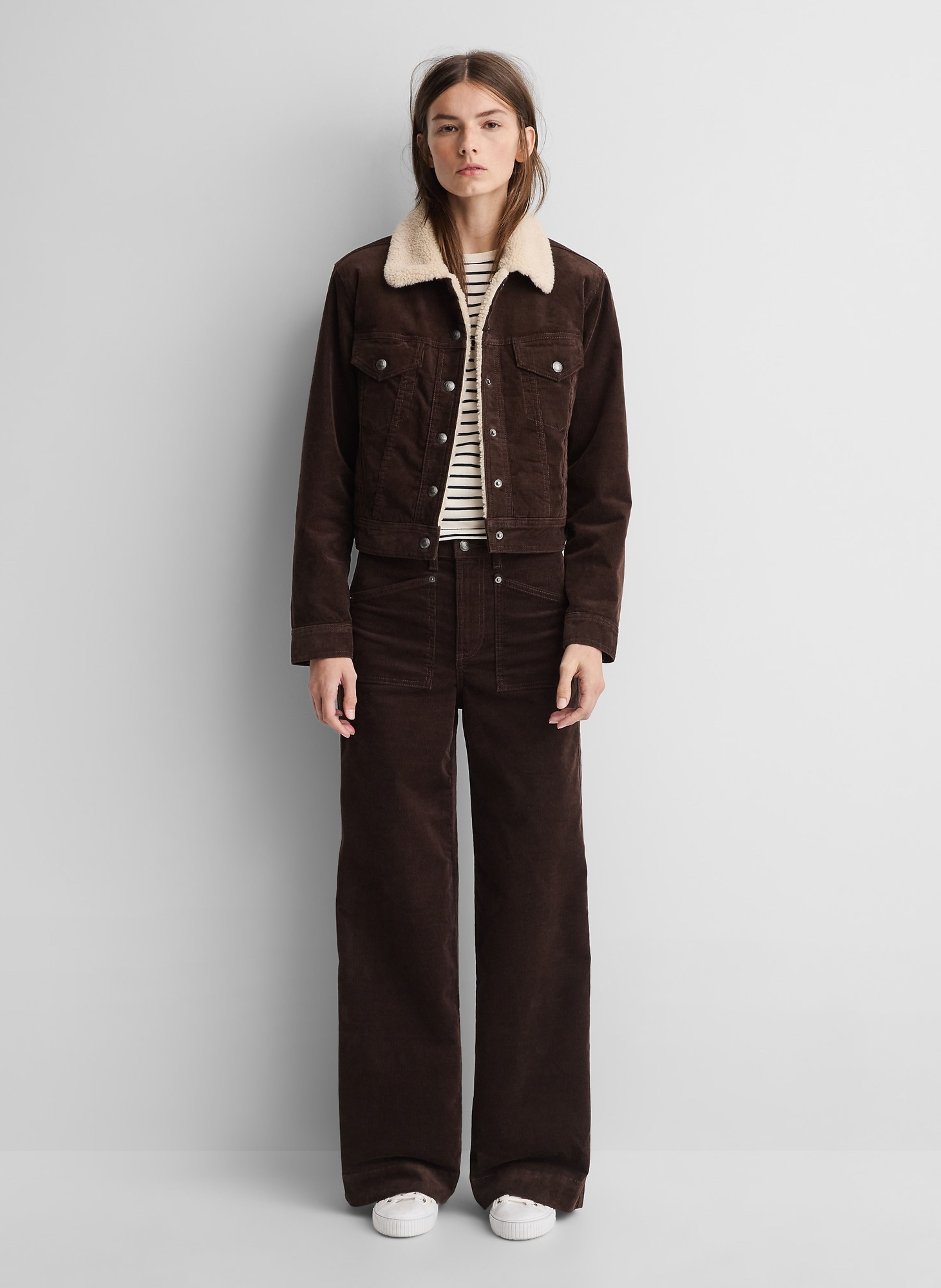 High Rise Stride corduroy broek Gap × A.P.C. - 002