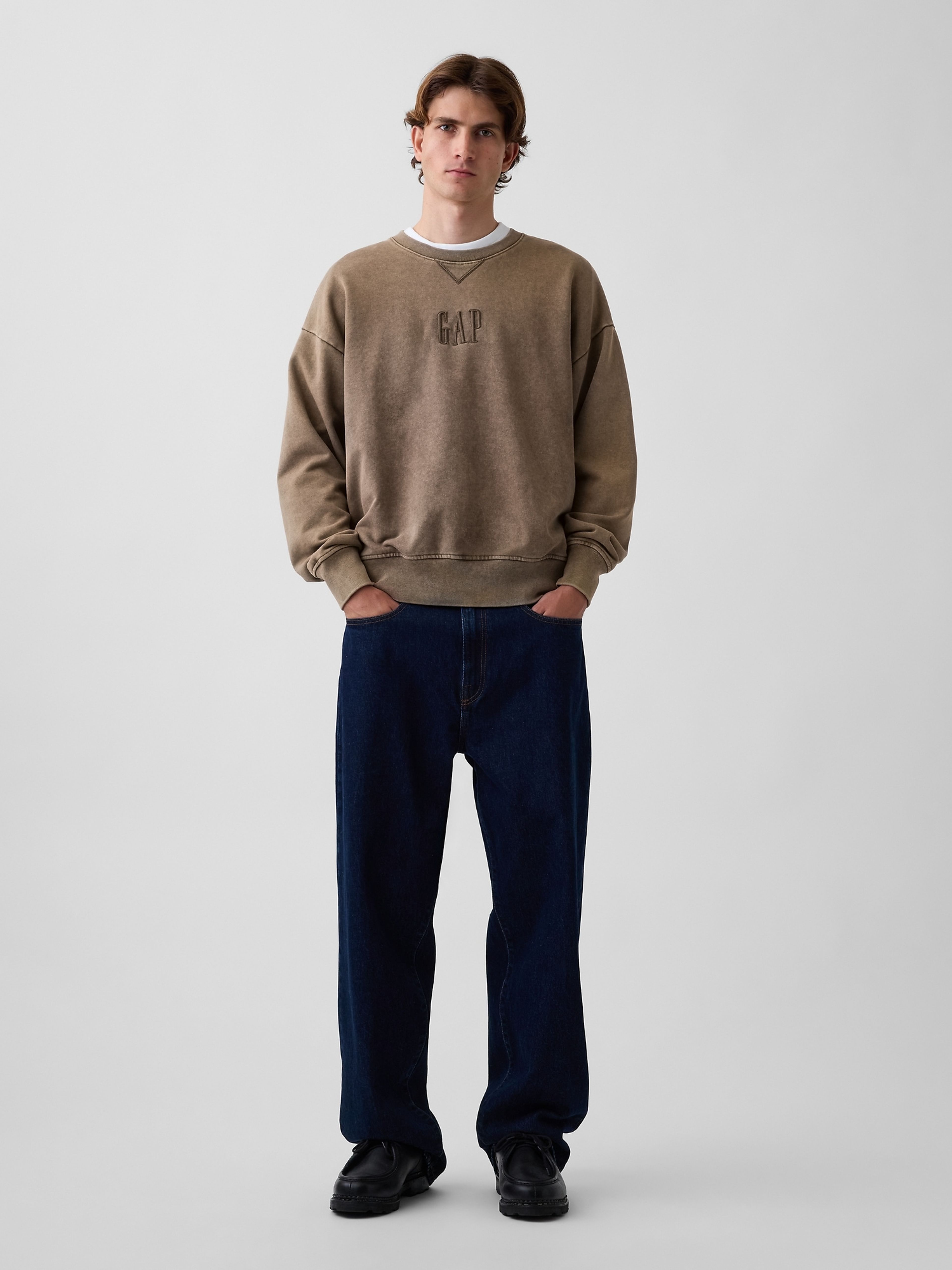 Bluza oversize Heavyweight z logo - 002