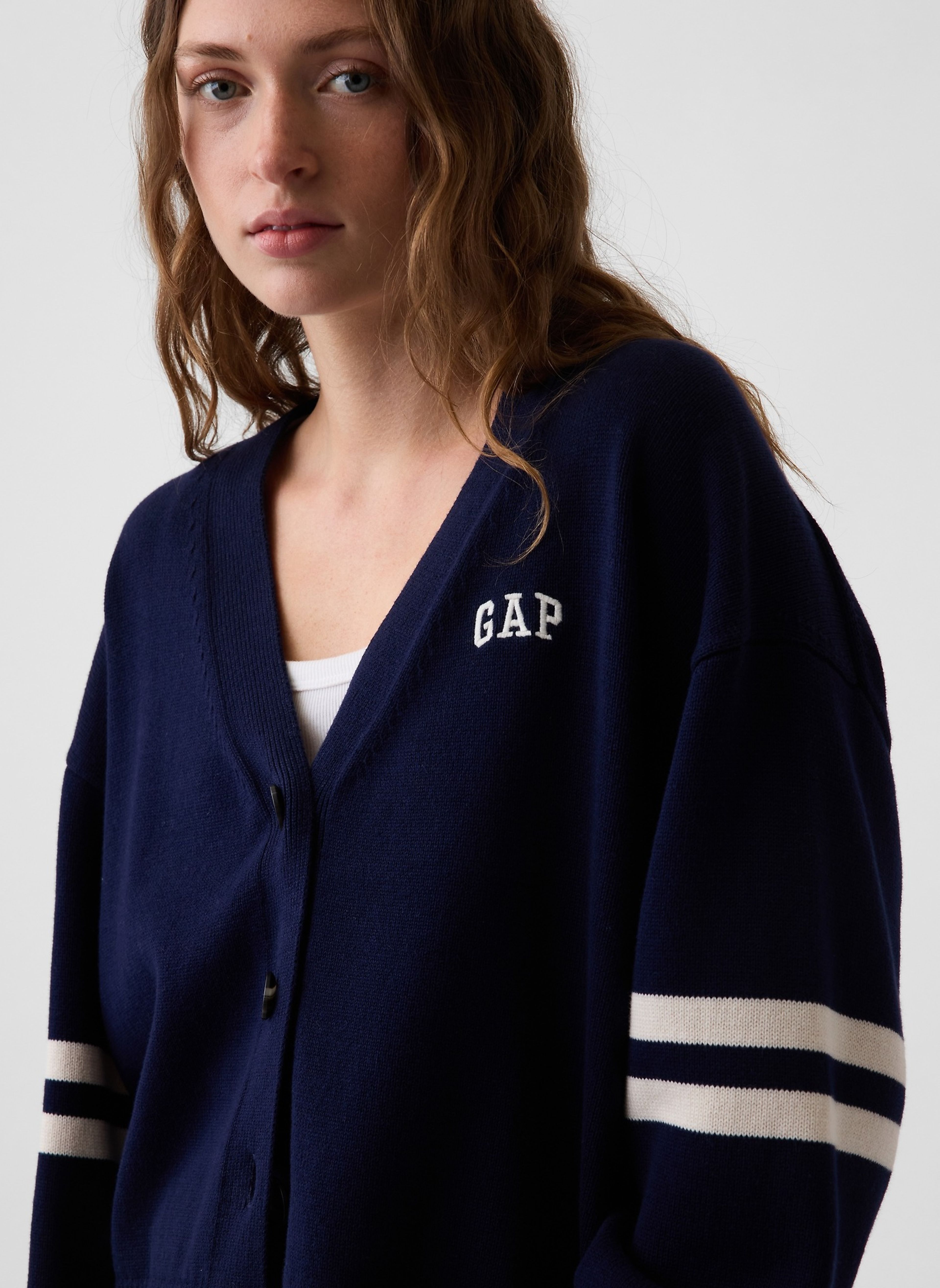 Oversize kardigan s logem - 003