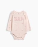 Baby body s logem-Růžová - 001