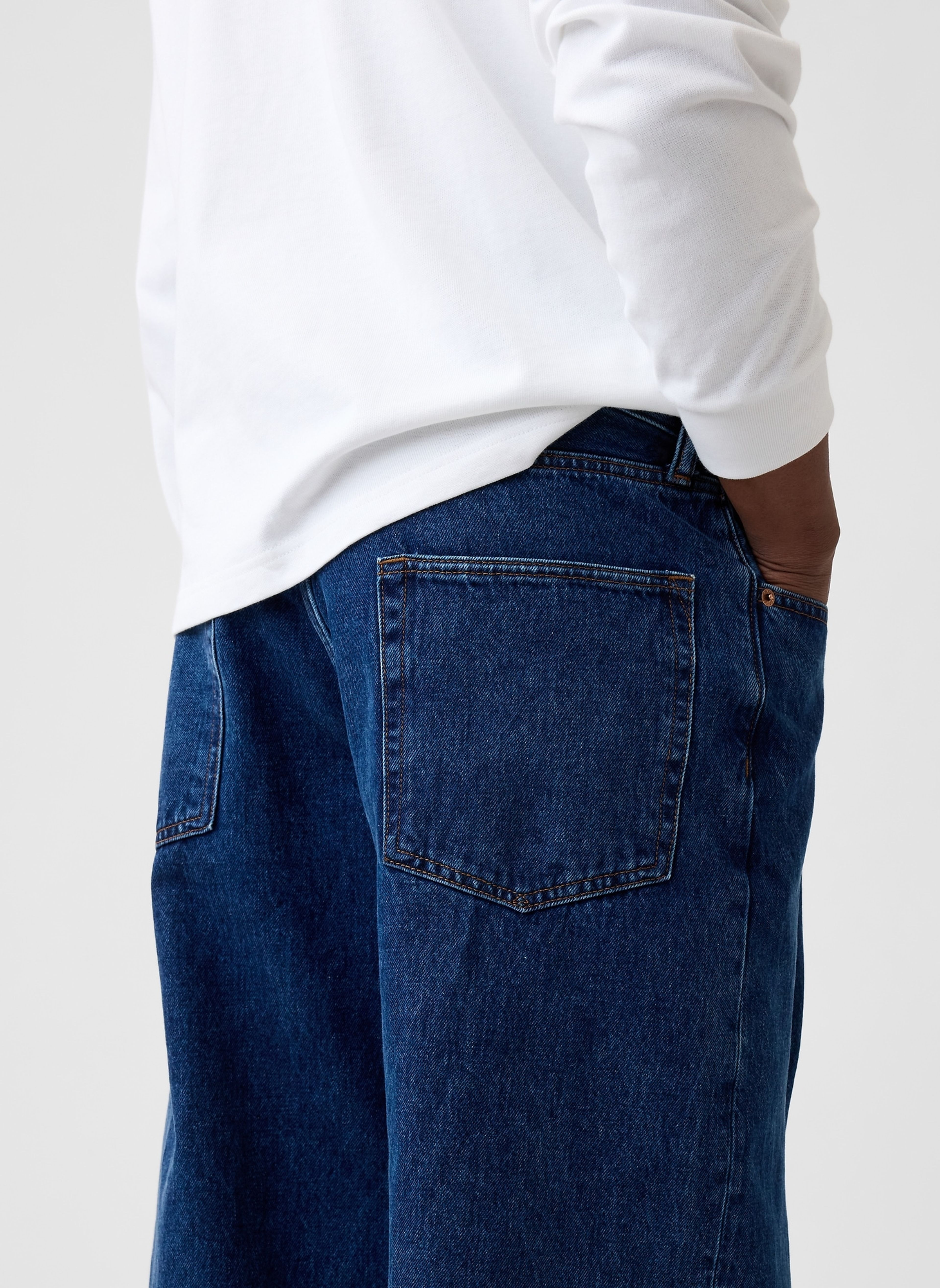 Džínsy Mid Rise Baggy unisex - 006