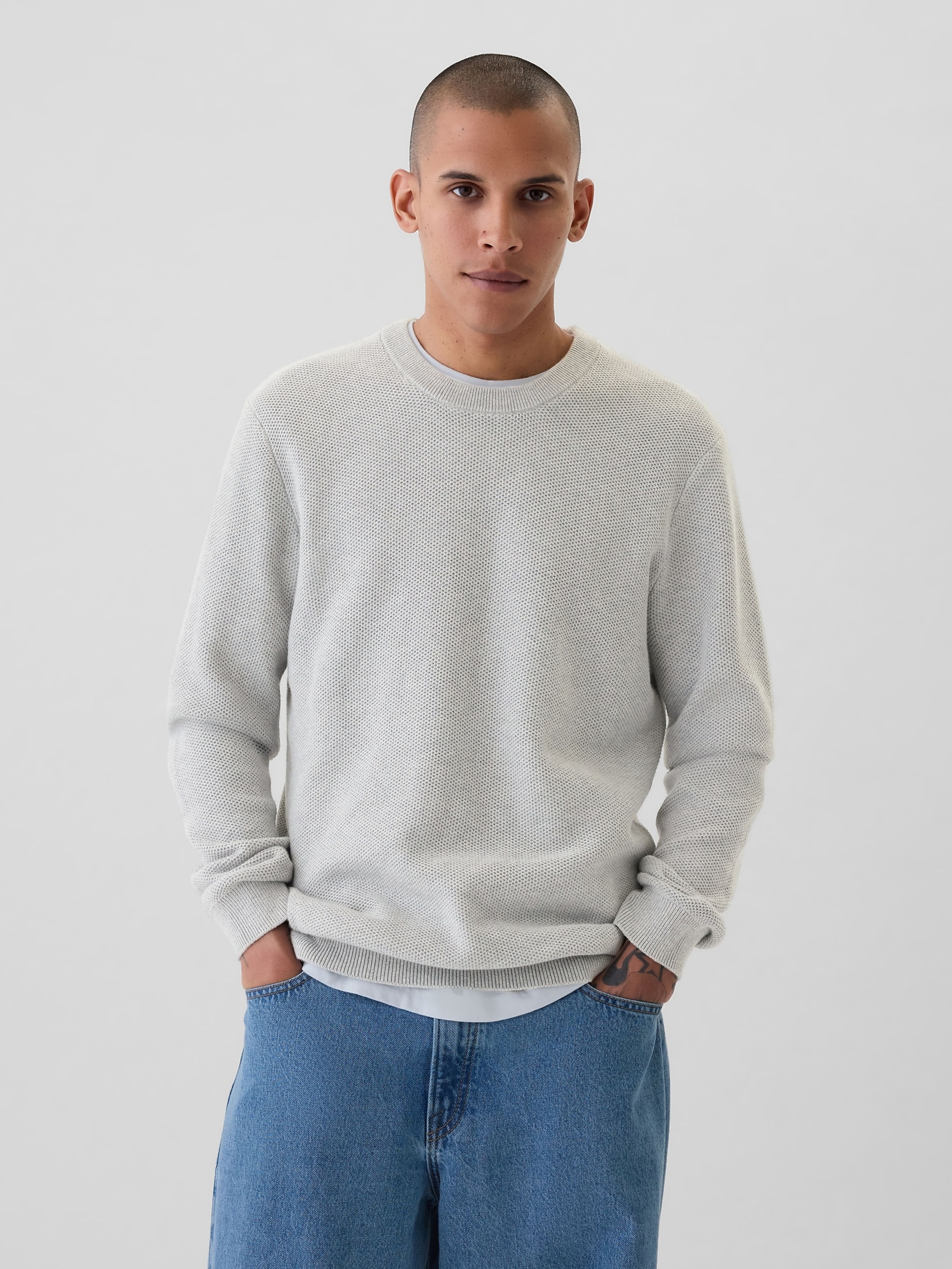 Strukturierter Pullover