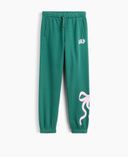 Pantaloni de trening pentru copii cu logo-Verde - 001