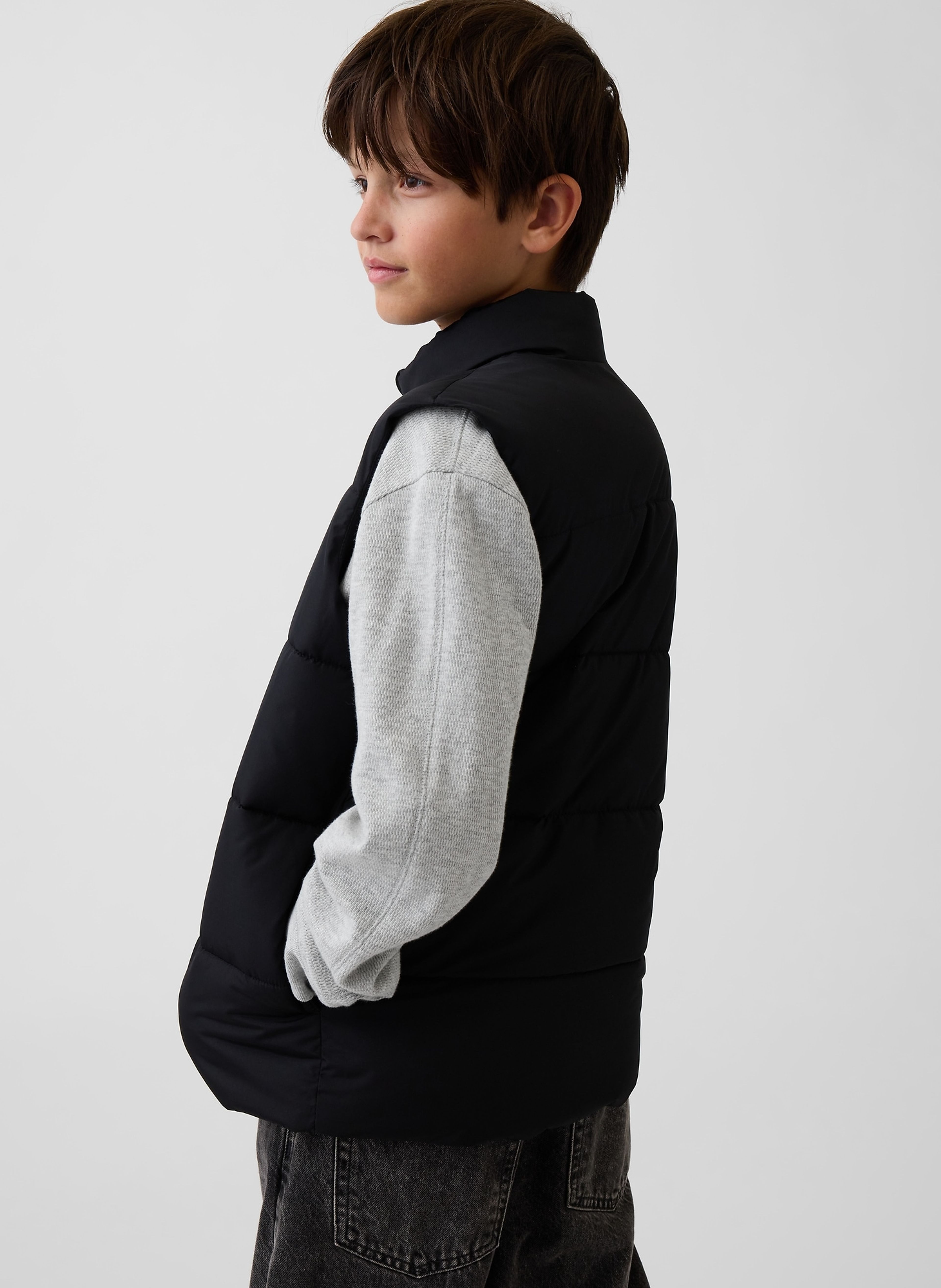 Gilet matelassé enfant avec logo - 002