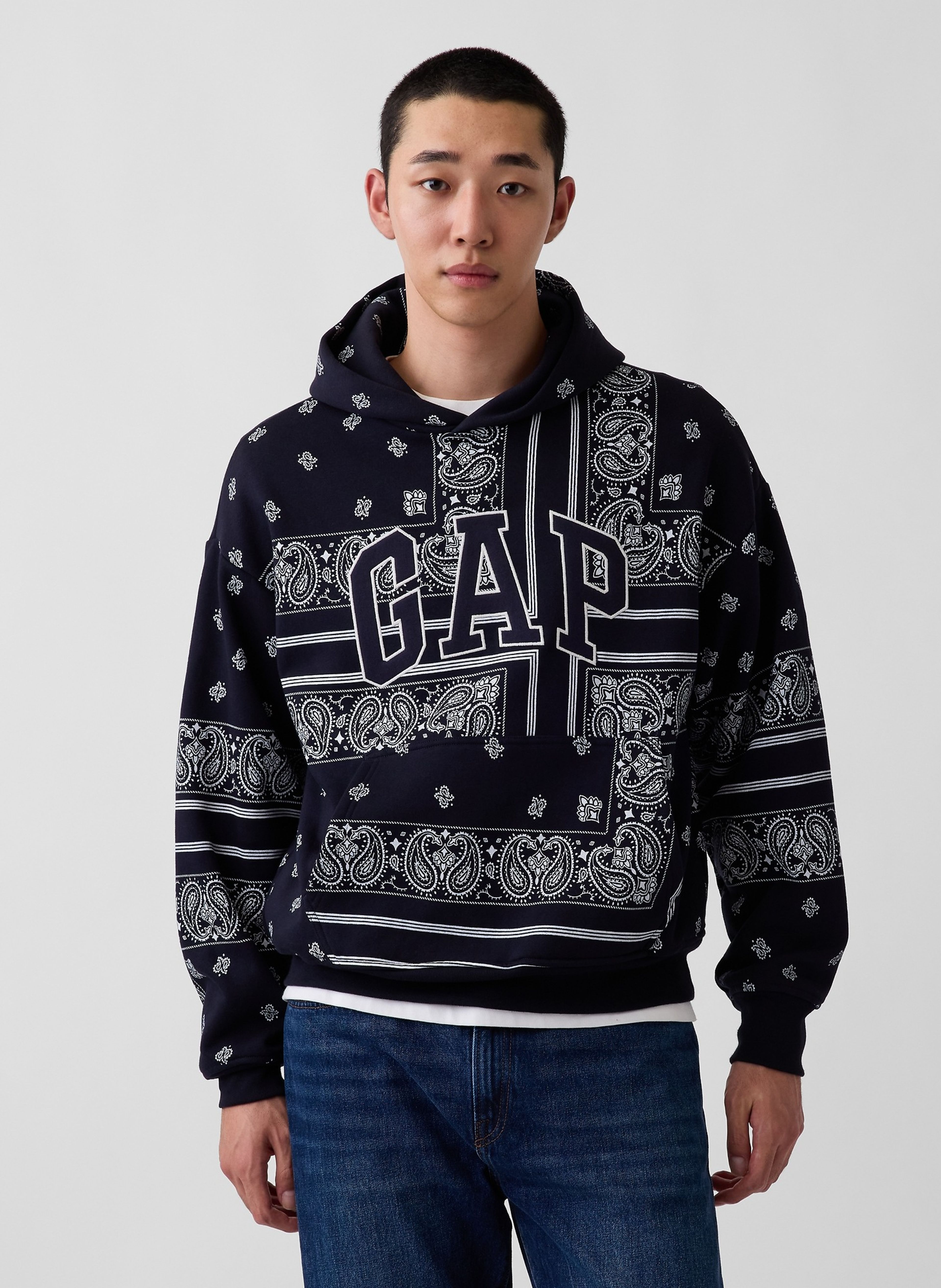 Oversize sweatshirt Bandana VintageSoft unisex met logo - 002