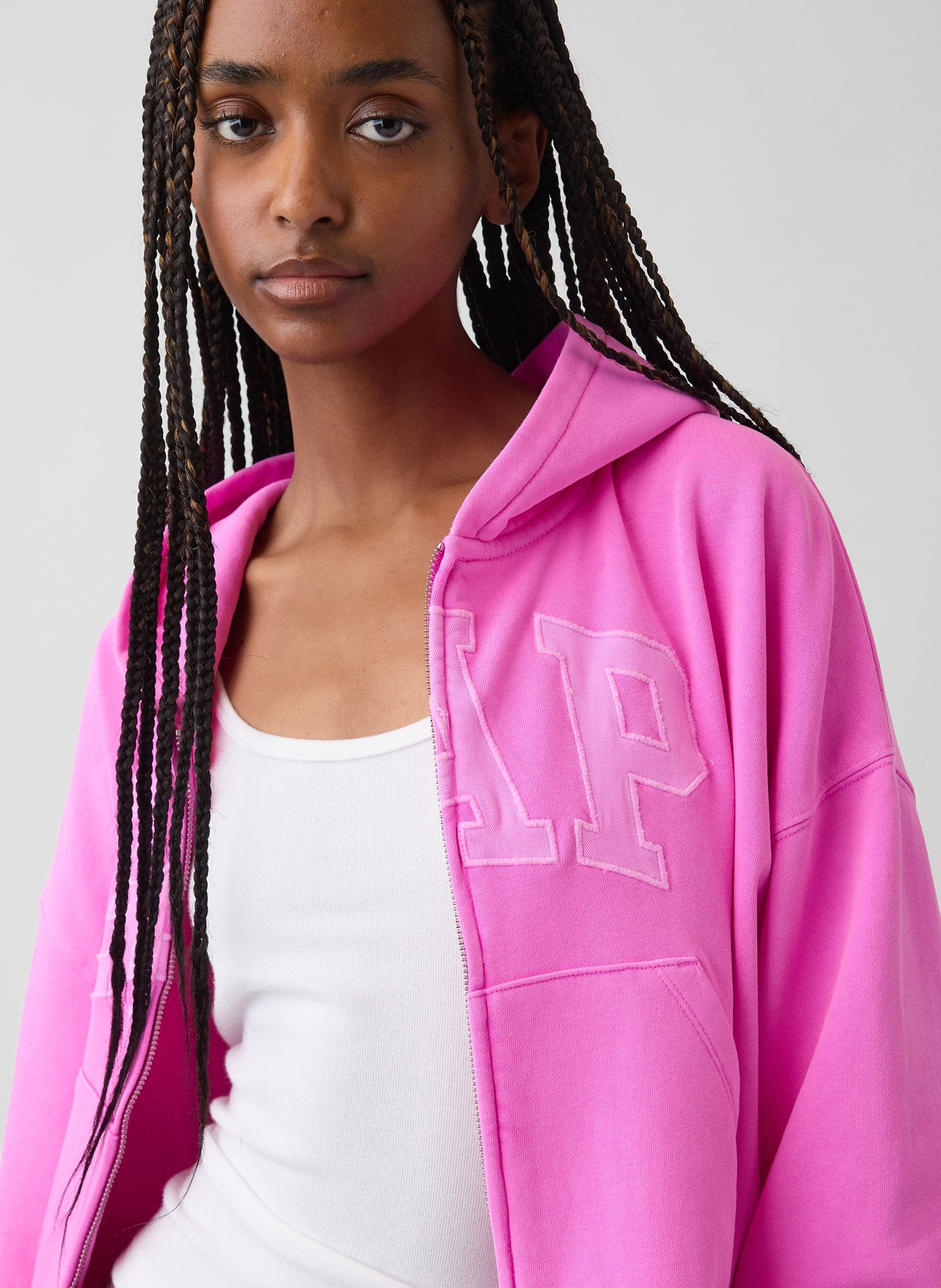 Oversize sweatshirt VintageSoft met logo - 004